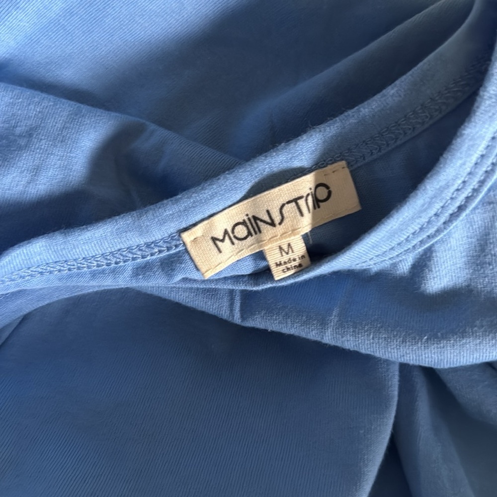 Blue Ruffled Short Sleeve - Picture 4 of 5